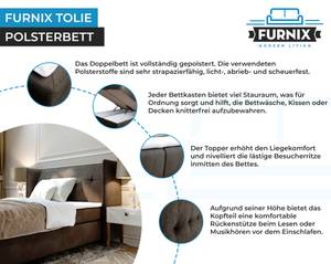 Boxspringbett TOLIE Braun