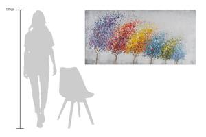 Acrylbild handgemalt Wind of Change Massivholz - Textil - 140 x 70 x 4 cm
