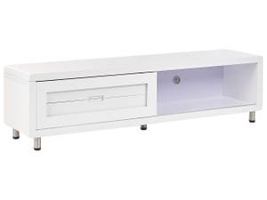 Meuble TV PEMBORKE Blanc - Bois manufacturé - 158 x 43 x 39 cm