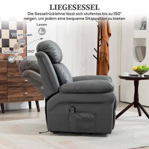 Fernsehsessel Aufstehhilfe 713-013V91GY Grau