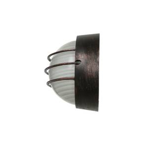 Wandlampe AMSTERDAM Schwarz - Grau - Rot - Glas - Metall - 22 x 14 x 10 cm