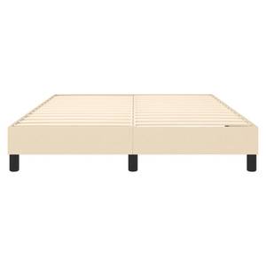 Cadre de lit 3016024-1 Noir - Blanc crème - Largeur : 140 cm