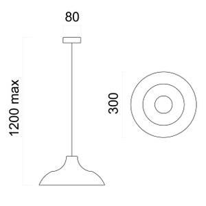 Suspension Parigina Abat-jour diamètre : 30 cm