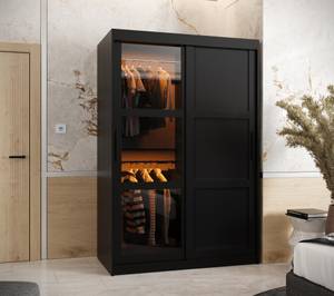 ARMOIRE À PORTES COULISSANTES DOME Largeur : 120 cm - Noir