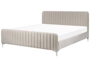 Doppelbett LUNAN Grau - Taupe - Breite: 186 cm