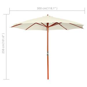 Parasol 296235-1 Blanc crème