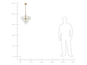 Lampe suspension BIRRIE Blanc - Métal - 43 x 99 x 43 cm