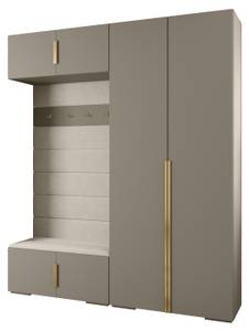 Garderobe Inova 1 Z18 Gold - Grau - Weiß