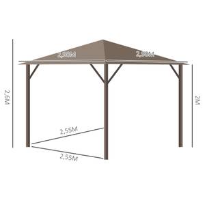 Gartenpavillon 84C-094V01 Metall - 298 x 260 x 298 cm