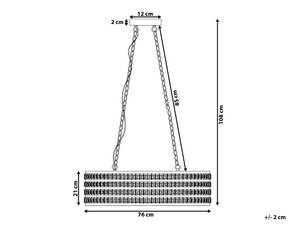 Lampe suspension CAVONE Argenté - Métal - 76 x 108 x 31 cm