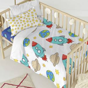 Space rocket Set housse couette 100x135 135 x 100 cm