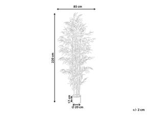 Kunstpflanze BAMBOO Braun - Grün - Kunststoff - 85 x 220 x 85 cm