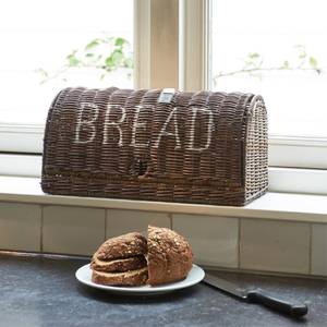 Brotkasten RUSTIC Brotkasten Braun - Rattan - Holzart/Dekor - 23 x 42 x 19 cm