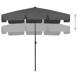 Strandschirm Anthrazit - 200 x 125 x 200 cm