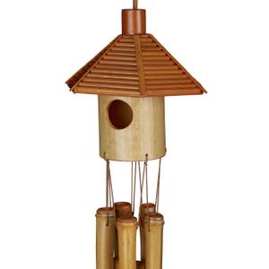 Carillon à vent en bambou Marron - Orange - Bambou - 11 x 65 x 13 cm