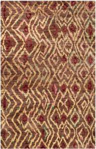 Teppich Alaca Braun - Gold - Textil - 120 x 3 x 180 cm