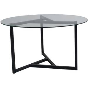 Table basse en verre trempé et métal Tri Verre / Métal - Noir