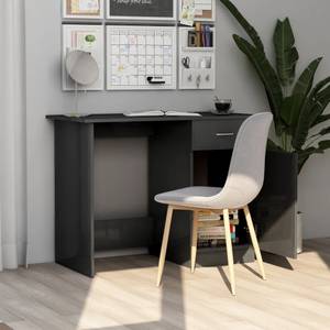 Schreibtisch Grau - Holzwerkstoff - Massivholz - 100 x 76 x 100 cm