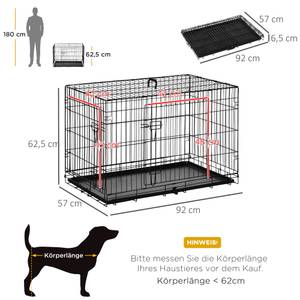 Hundekäfig D00-023 57 x 63 x 92 cm