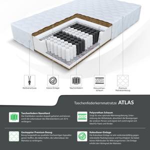 Taschenfederkern-Matratze ATLAS Breite: 140 cm