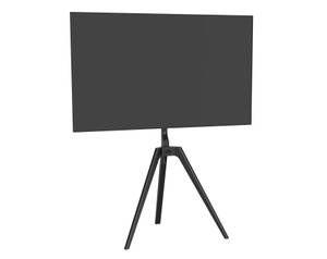 TV-Ständer LUMFS35-44F-01_ZWART Schwarz - Massivholz - Holz teilmassiv - 77 x 135 x 50 cm