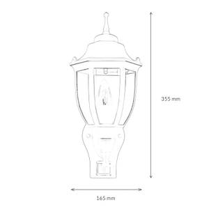 Außen Wandleuchte LYON Weiß - Höhe: 35 cm