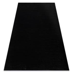 Teppich Softy Glatt Einfarbig Schwarz 120 x 170 cm