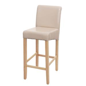 Barhocker C33 Beige - Braun - Kunstleder