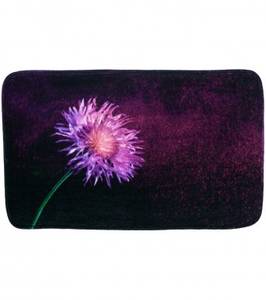 Badteppich Purple Dust 70 x 110 cm Violett - Textil - 70 x 2 x 110 cm