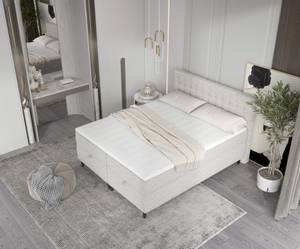 Premium Boxspringbett Milo Grau - 140 x 120 x 211 cm