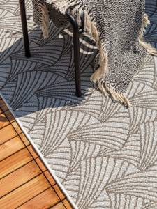 Outdoor Teppich Nillo 4 Grau - Textil - 80 x 1 x 150 cm