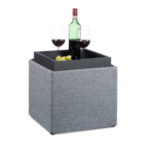 Tabouret de rangement Anthracite