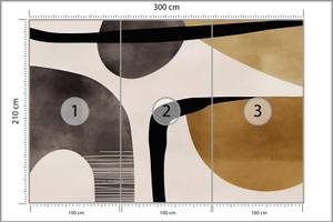 Fototapete ABSTRAKTION Retro Muster 300 x 210 x 210 cm