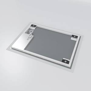 LED Spiegel Badspiegel mit Beleuchtung Silber - Glas - 70 x 50 x 3 cm