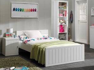 Lit enfant ROBIN KSB008 Blanc - Bois manufacturé - 126 x 80 x 210 cm