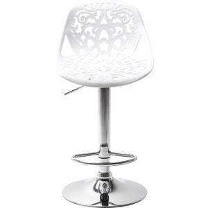 Tabouret de bar Ornament blanc Blanc