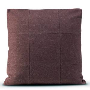 Square felt Housse de coussin décoratif Rouge - Textile - 1 x 50 x 50 cm