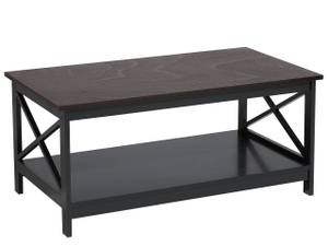 Table basse FOSTER Noir - Bois manufacturé - 100 x 45 x 55 cm