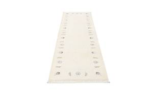 Tapis de passage Darya CCCLXVIII Beige - Textile - 84 x 1 x 295 cm