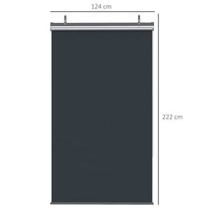 Senkrechtmarkise 840-240V00CG Grau - Kunststoff - 38 x 222 x 124 cm