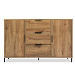 Sideboard Natur Ⅲ Beige - Holzwerkstoff - Metall - 40 x 76 x 120 cm