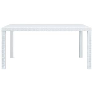 Gartentisch Weiß - Kunststoff - 150 x 72 x 150 cm