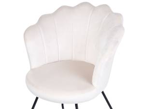 Fauteuil LOVELOCK Noir - Blanc crème - Blanc