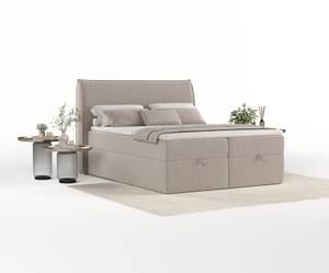 Boxspringbett Mensa Braun - Breite: 200 cm