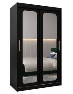 Armoire à portes coulissantes promo t3 Noir - Largeur : 120 cm - 2 porte