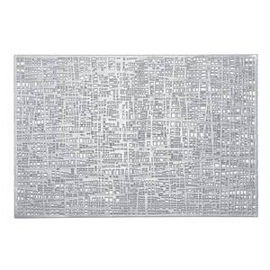 Platzset "Scribble", Kunststoff, silber Silber - Kunststoff - 30 x 1 x 45 cm
