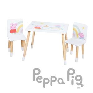 Kindersitzgruppe Peppa Pig Weiß - Holzwerkstoff - 60 x 54 x 50 cm