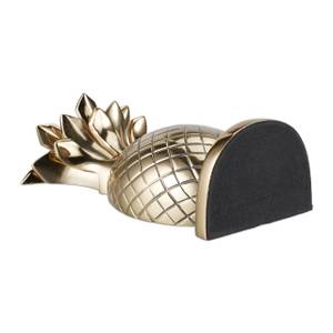 Buchstütze Ananas 2er Set Gold - Metall - 8 x 21 x 13 cm