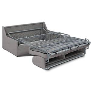 Canapé lit GAIN DE PLACE Gris - Métal - Bois massif - 170 x 85 x 95 cm