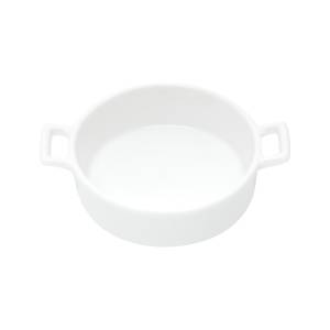 Lot de 3 plats apéritifs Blanc - Porcelaine - 9 x 3 x 12 cm